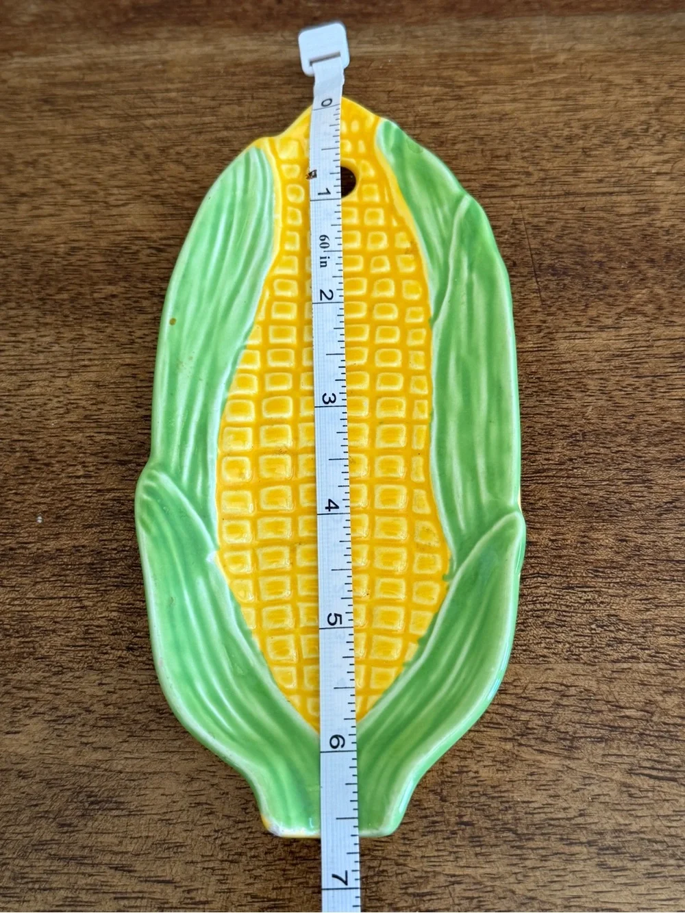 Vintage Ear Of Corn on the Cob Kitchen Hanging Spoon Rest - Made In Japan